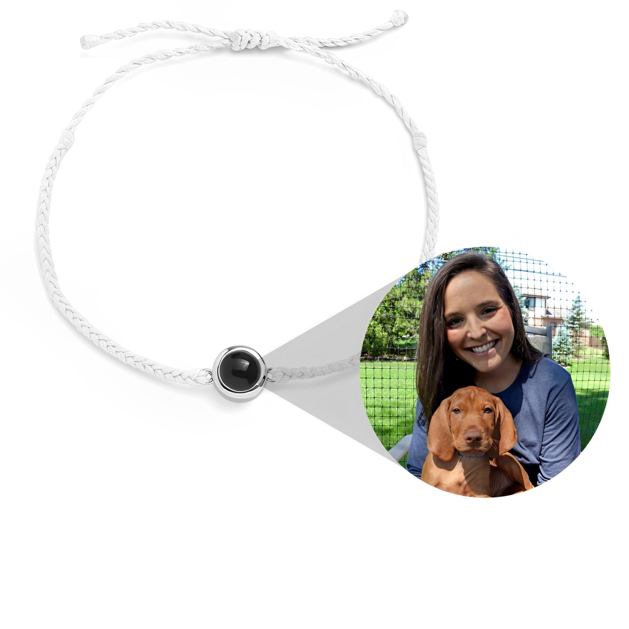 Personalized Circle Photo Bracelet