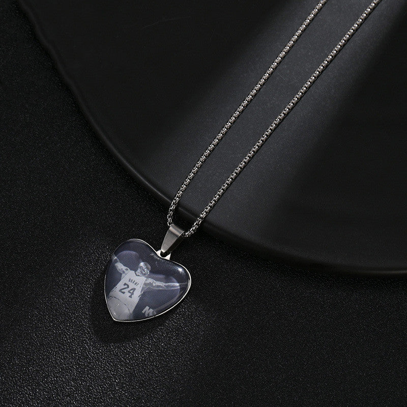 Custom Heart Photo Necklace