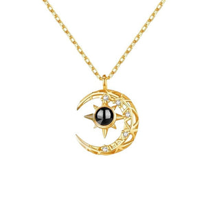 Moon Photo Projection Necklace