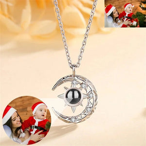 Moon Photo Projection Necklace