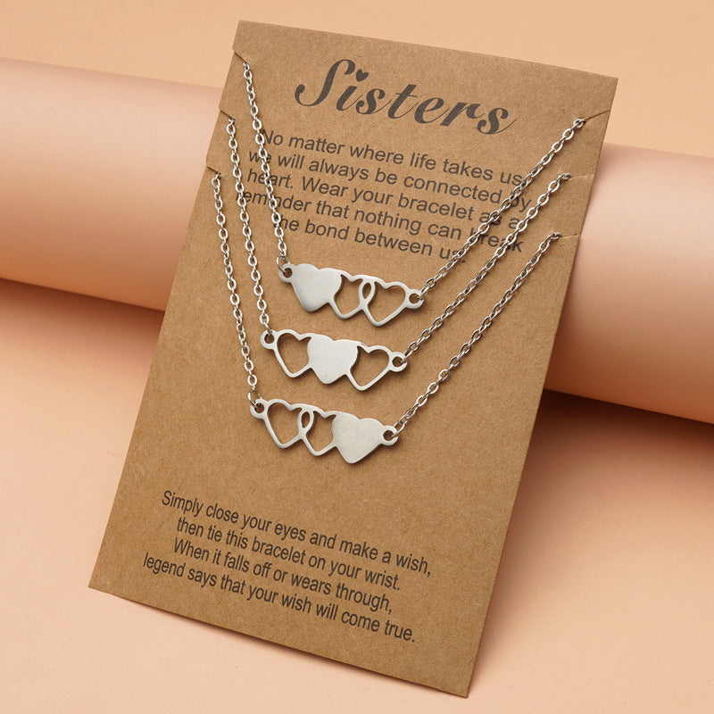 Sister necklaces for 3