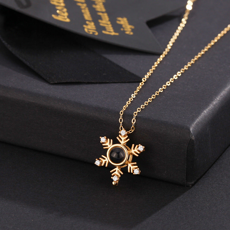 Snowflake Star Projection Necklace