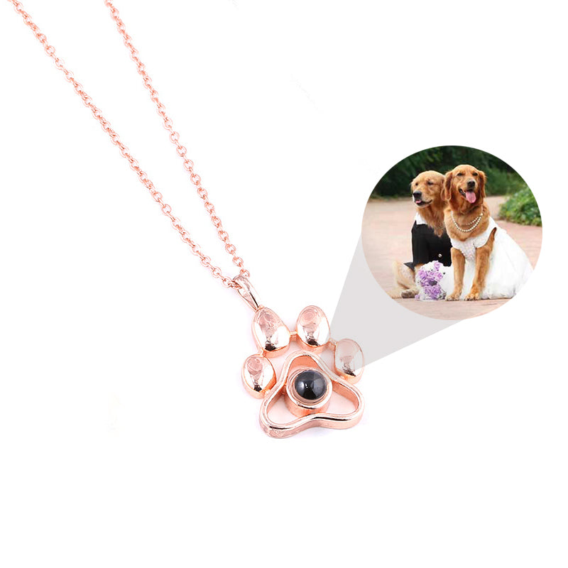 Paw Print Projection Necklace