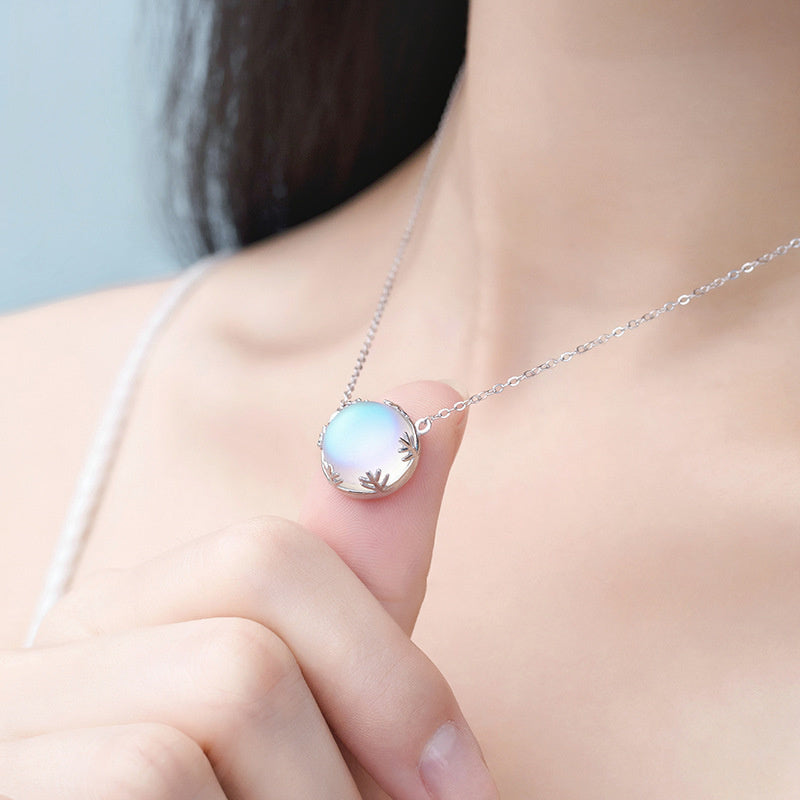 Sterling Silver Moonstone Necklace With Natural Healing Benefits