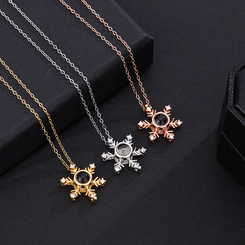 Snowflake Star Projection Necklace