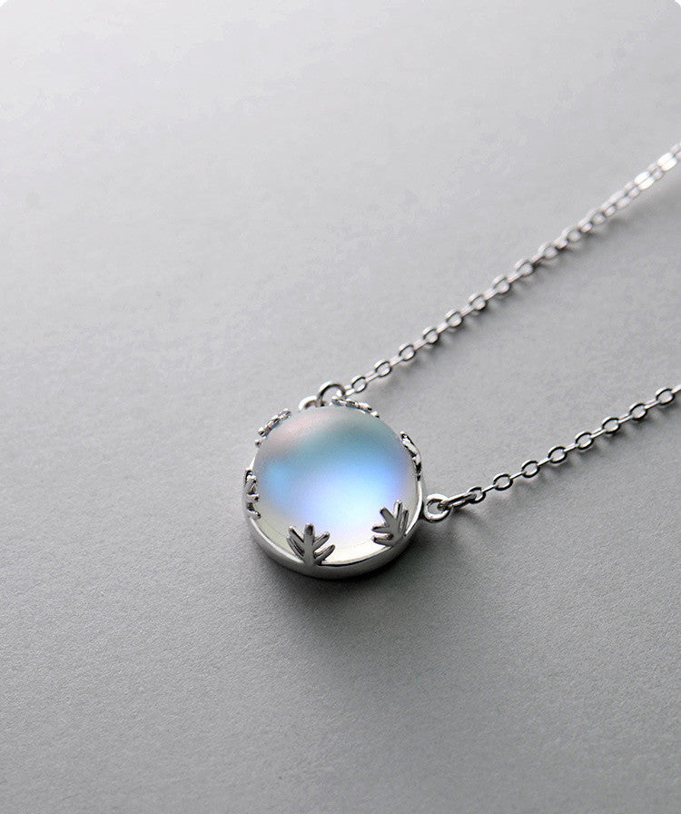 Sterling Silver Moonstone Necklace With Natural Healing Benefits