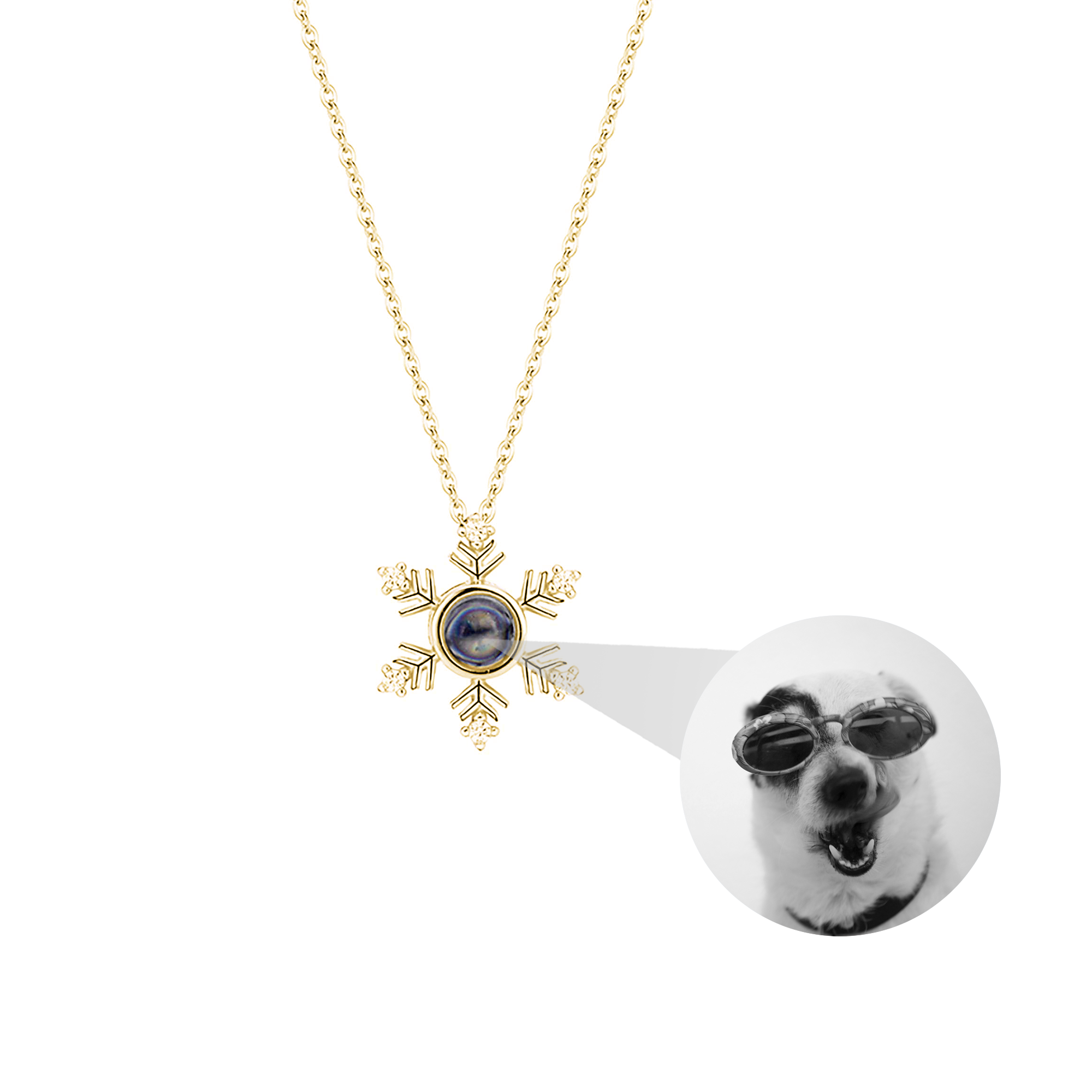 Snowflake Star Projection Necklace