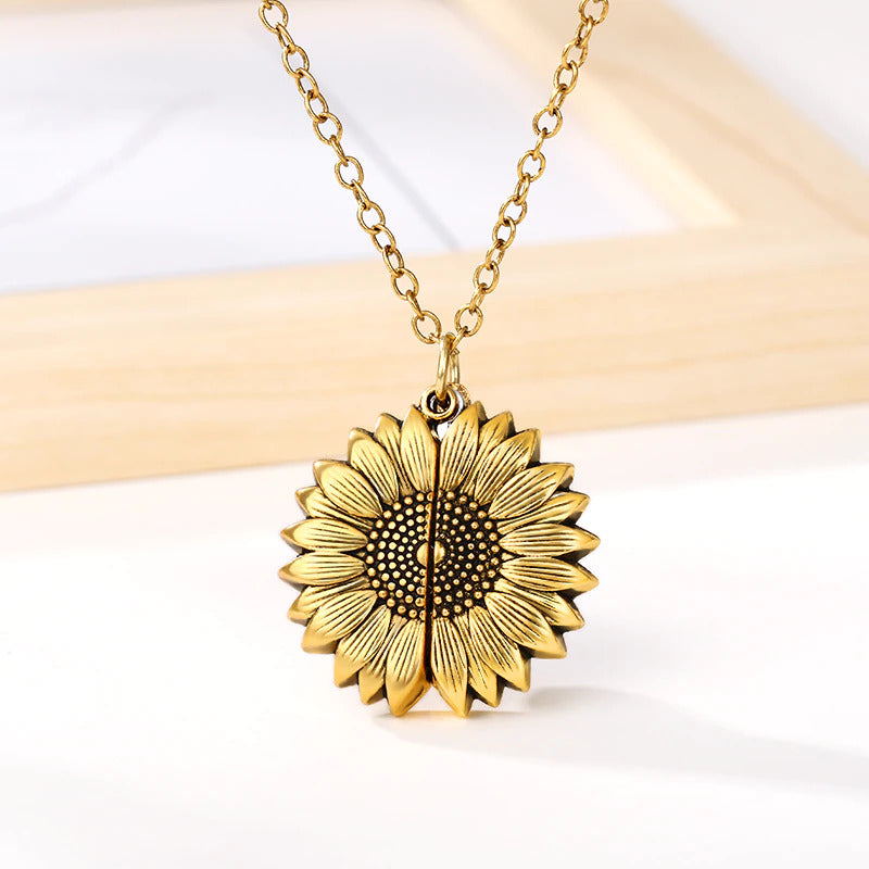 You Are My Sunshine Sunflower Necklace | Save Bees