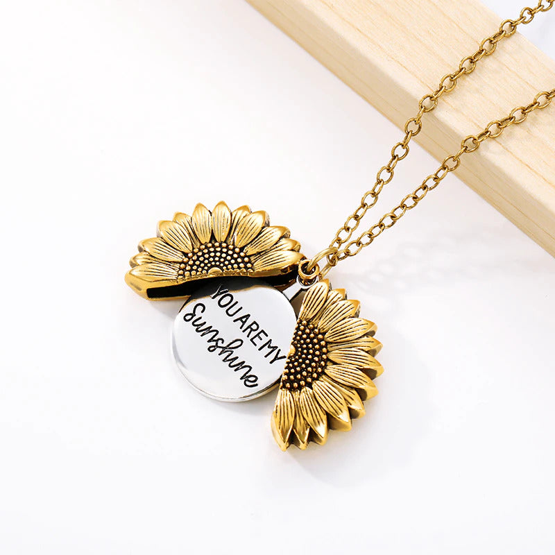 You Are My Sunshine Sunflower Necklace | Save Bees